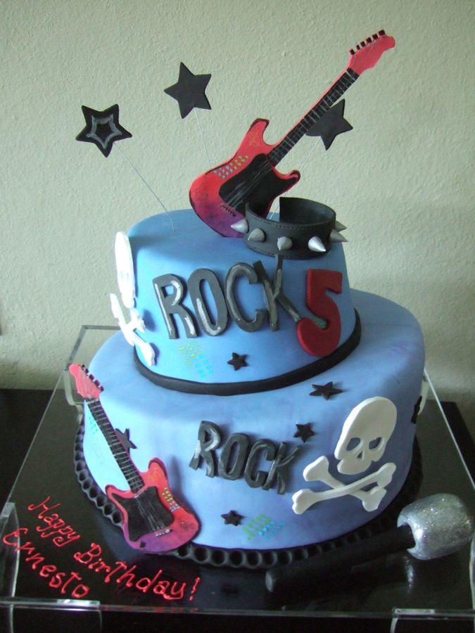 Rock Birthday Cake Rock Birthday Cake