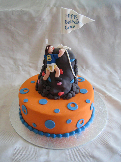 Rock Climbing Birthday Cake