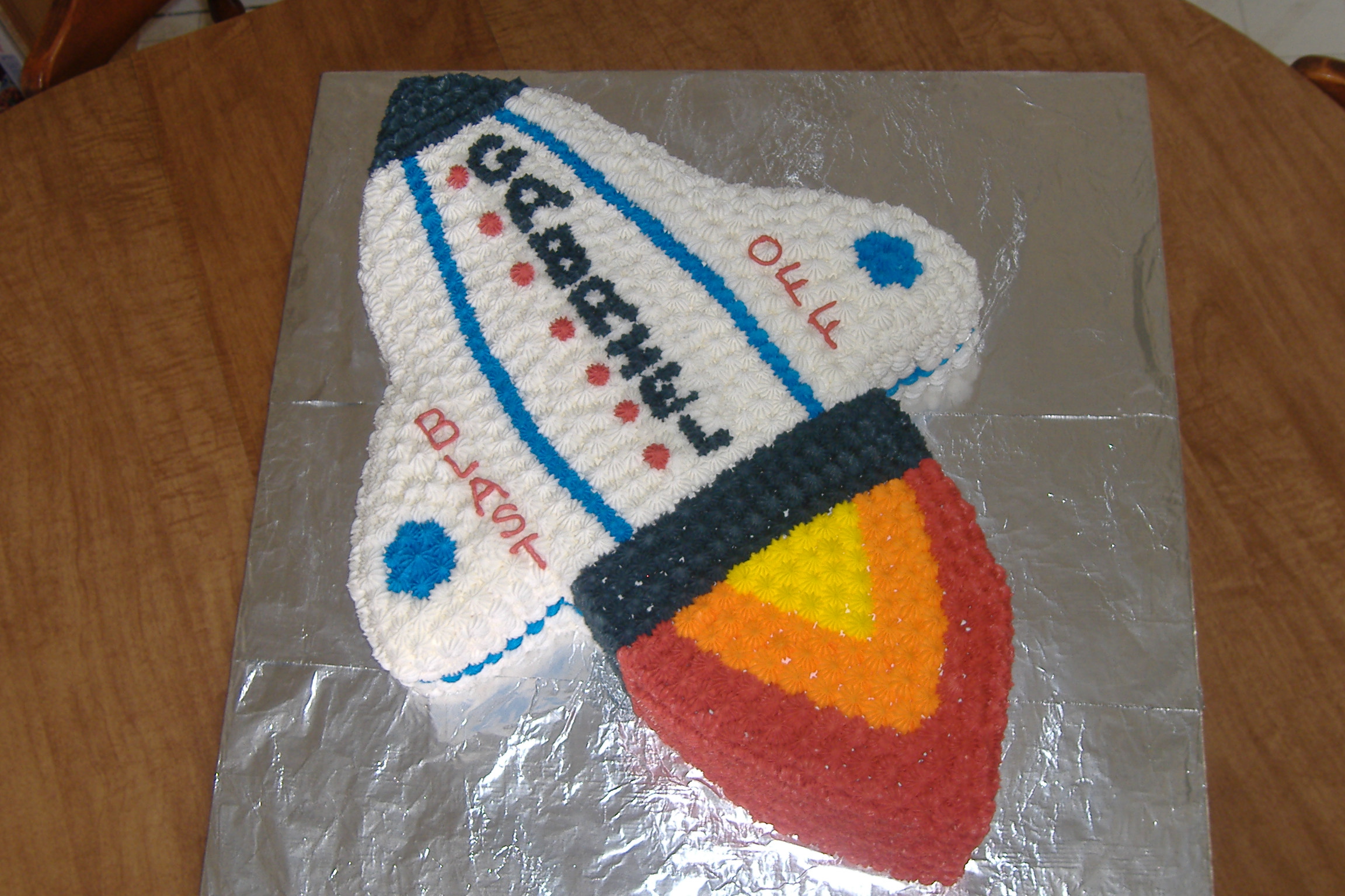 Rocket Birthday Cake