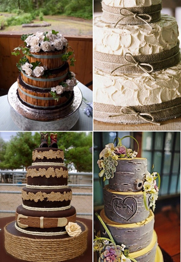 Rustic Country Wedding Cake Ideas