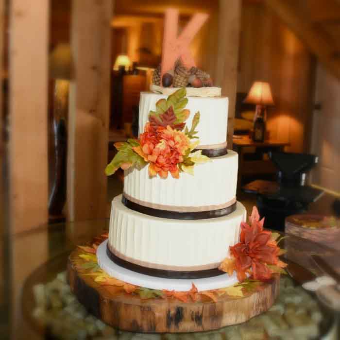 Rustic Fall Wedding Cake