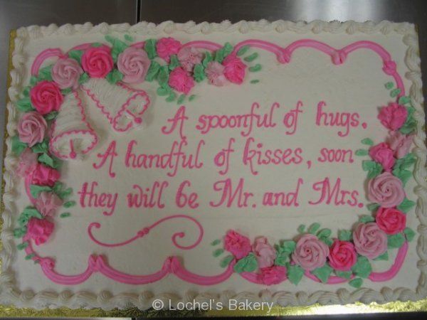 Sayings Bridal Shower Sheet Cakes