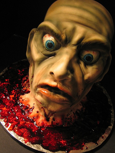 Scary Halloween Zombie Cakes