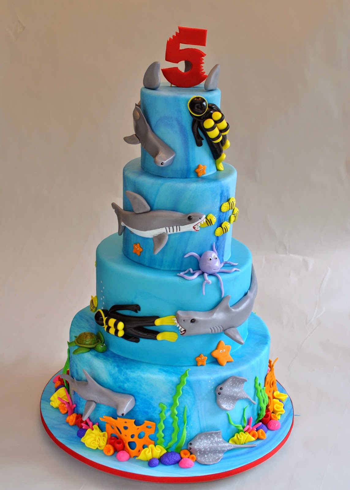 Shark Birthday Cake