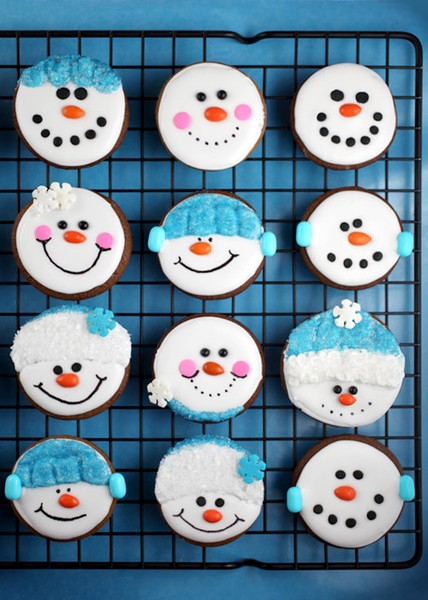 Snowman Christmas Cookies Ideas