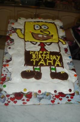 Spongebob Pull Apart Cupcake Cake