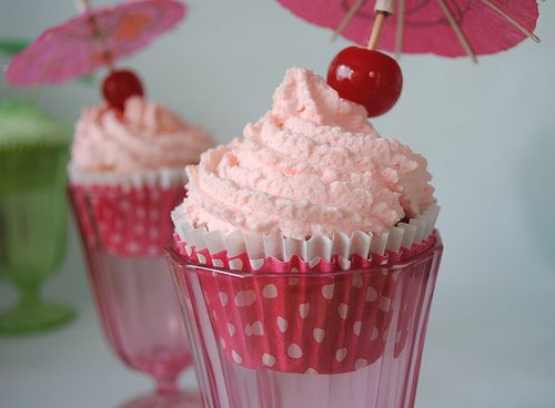 Strawberry Daiquiri Cupcakes