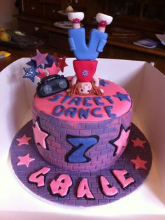 Street Dance Birthday Cake