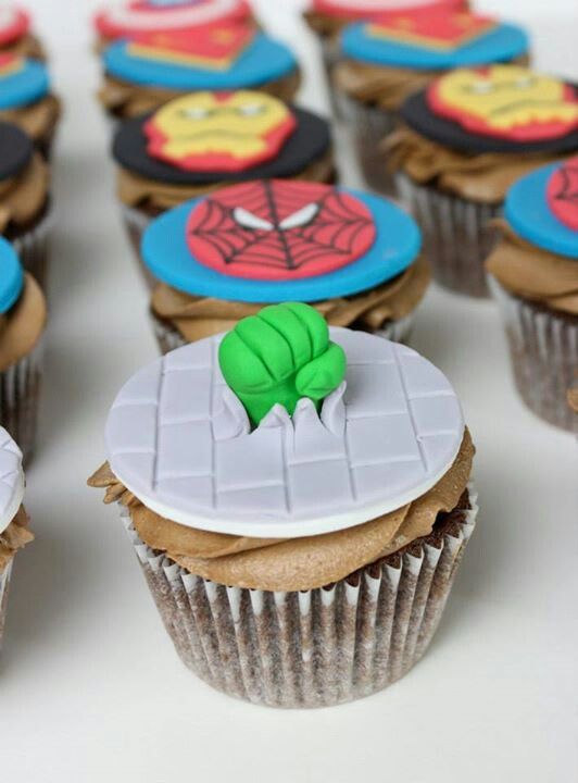 Super Heroes Cupcake Toppers