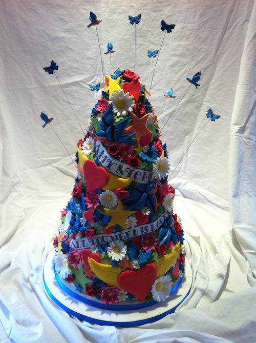 Tattoo Style Wedding Cake Tattoo Style Wedding Cake