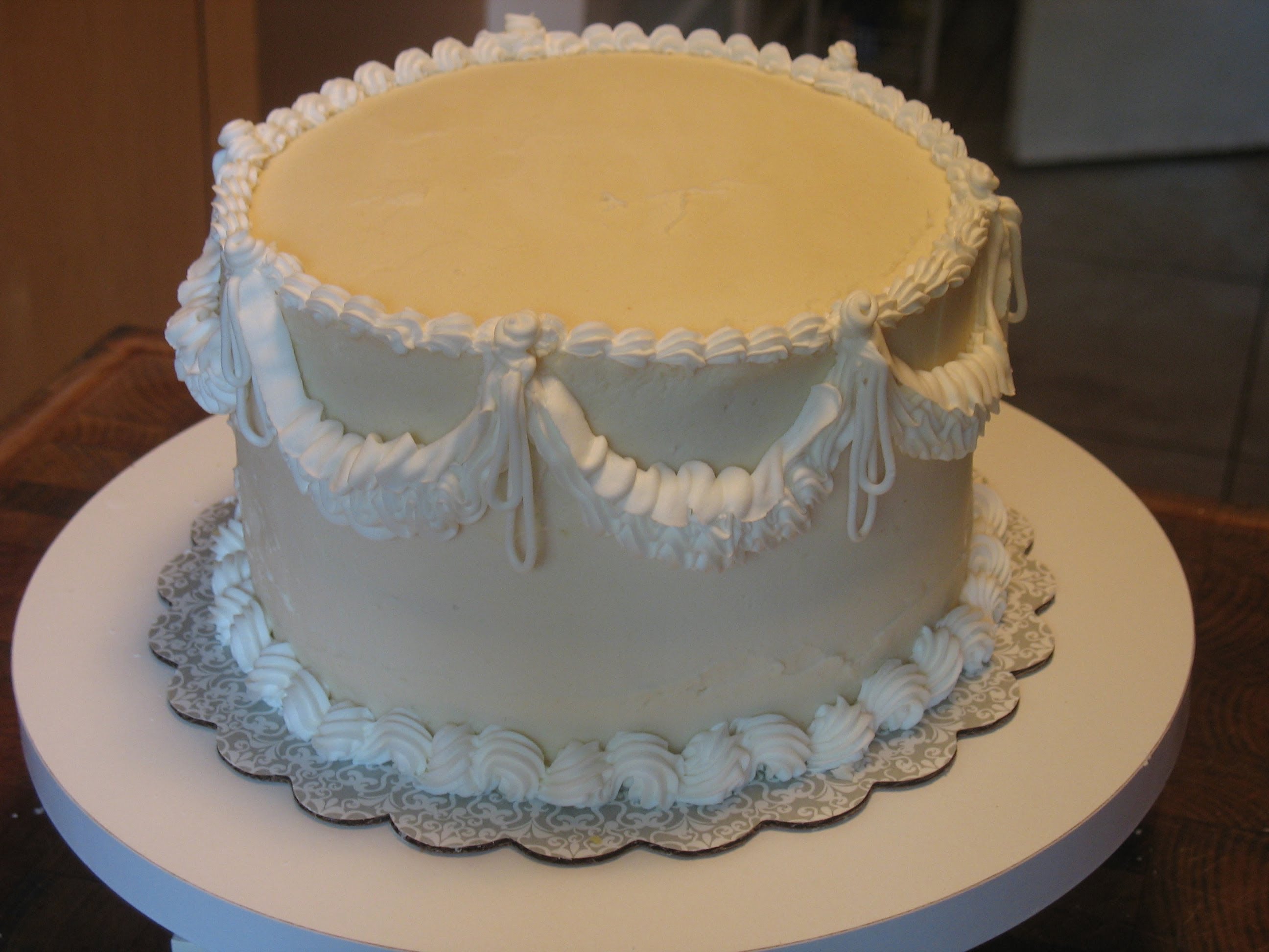 The Sides of a Layer Cake Icing