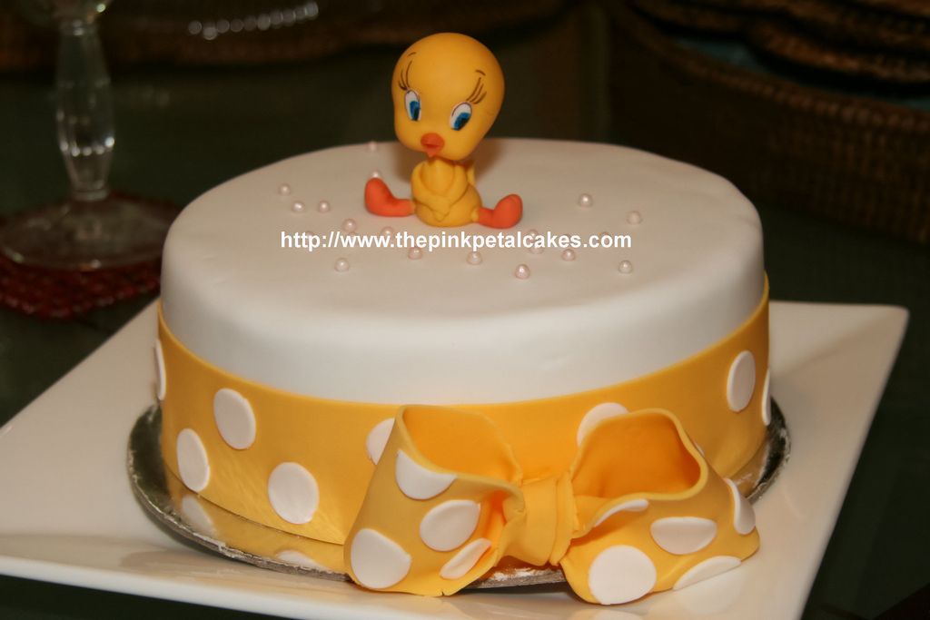 Tweety Bird Baby Shower Cake