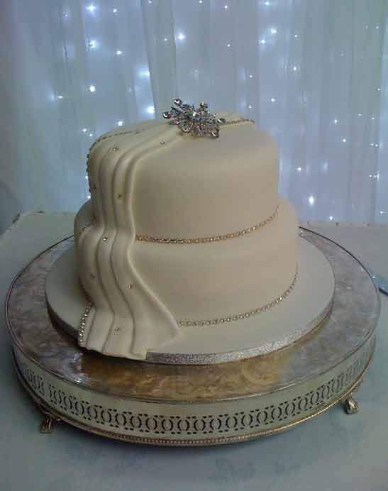 Two Tier Wedding Cake