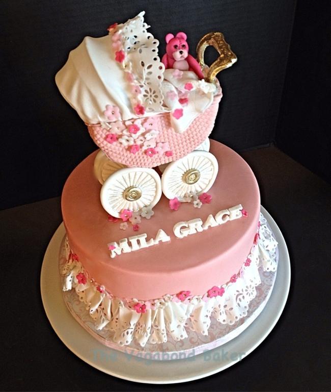 Vintage Baby Shower Cake Vintage Baby Shower Cake