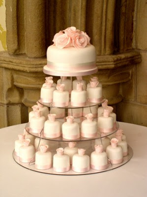 Wedding Cake Made of Cupcakes
