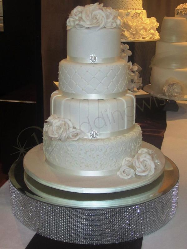 Wedding Cake Stands with Bling