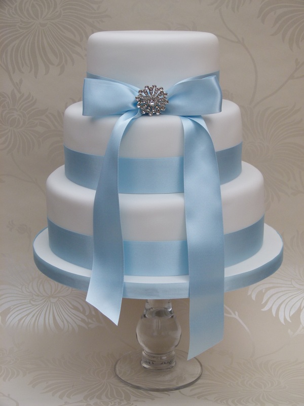 Wedding Cake with Ribbon Wedding Cake with Ribbon