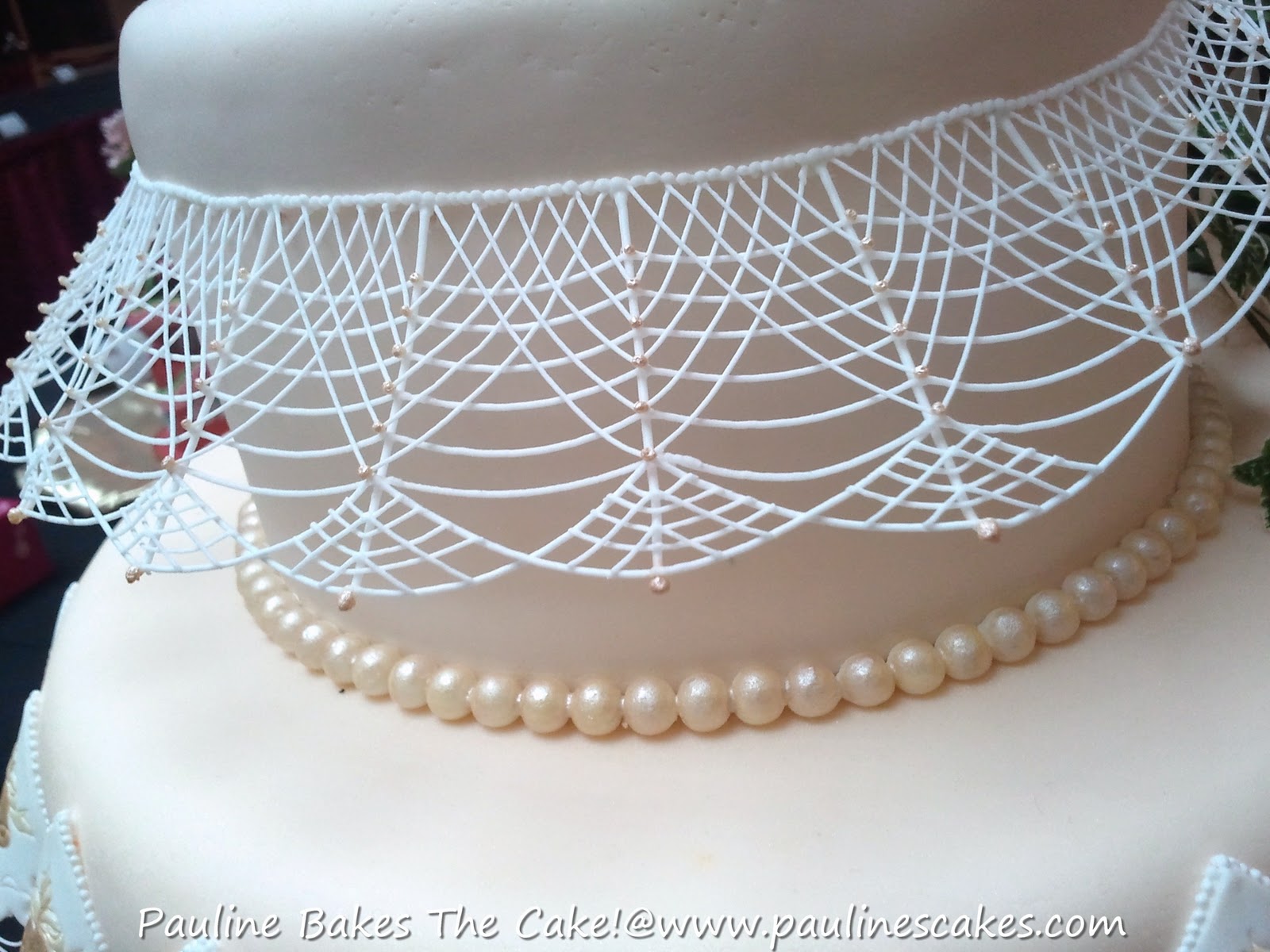 Wedding Cakes with String Work