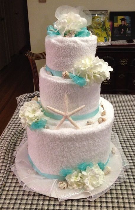 Wedding Shower Towel Cake Ideas Wedding Shower Towel Cake Ideas