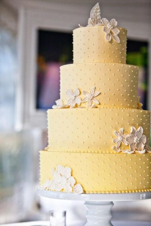 Yellow Wedding Cake