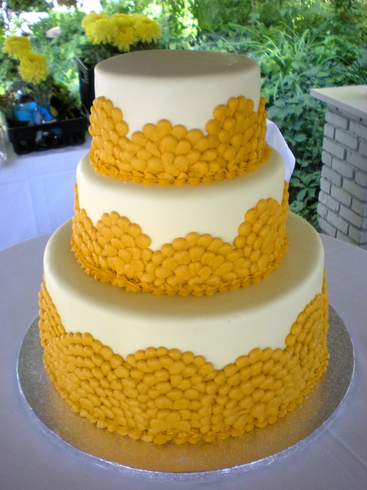 Yellow Wedding Cake