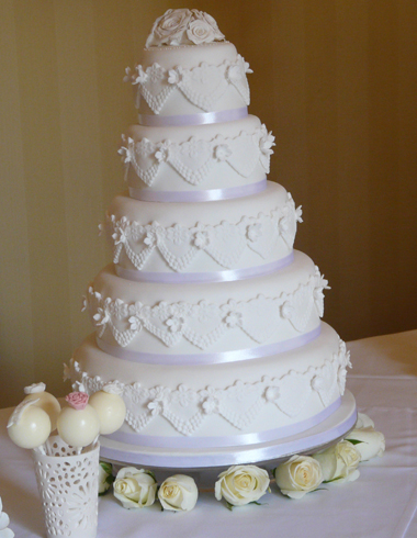 5 Tier Wedding Cake