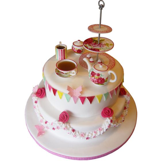 Afternoon Tea Birthday Cake