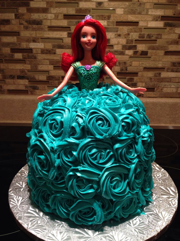 Ariel Barbie Birthday Cake