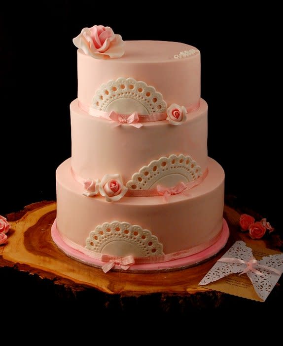 Baby Girl Christening Cake