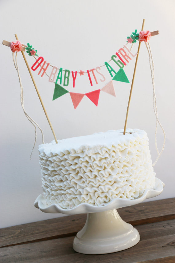 Baby Shower Cake Banner