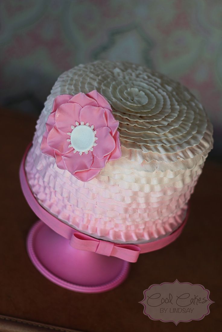 Baby Shower Cake Buttercream Ruffles