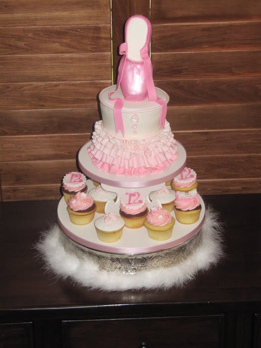 Ballerina Cake & Cupcakes