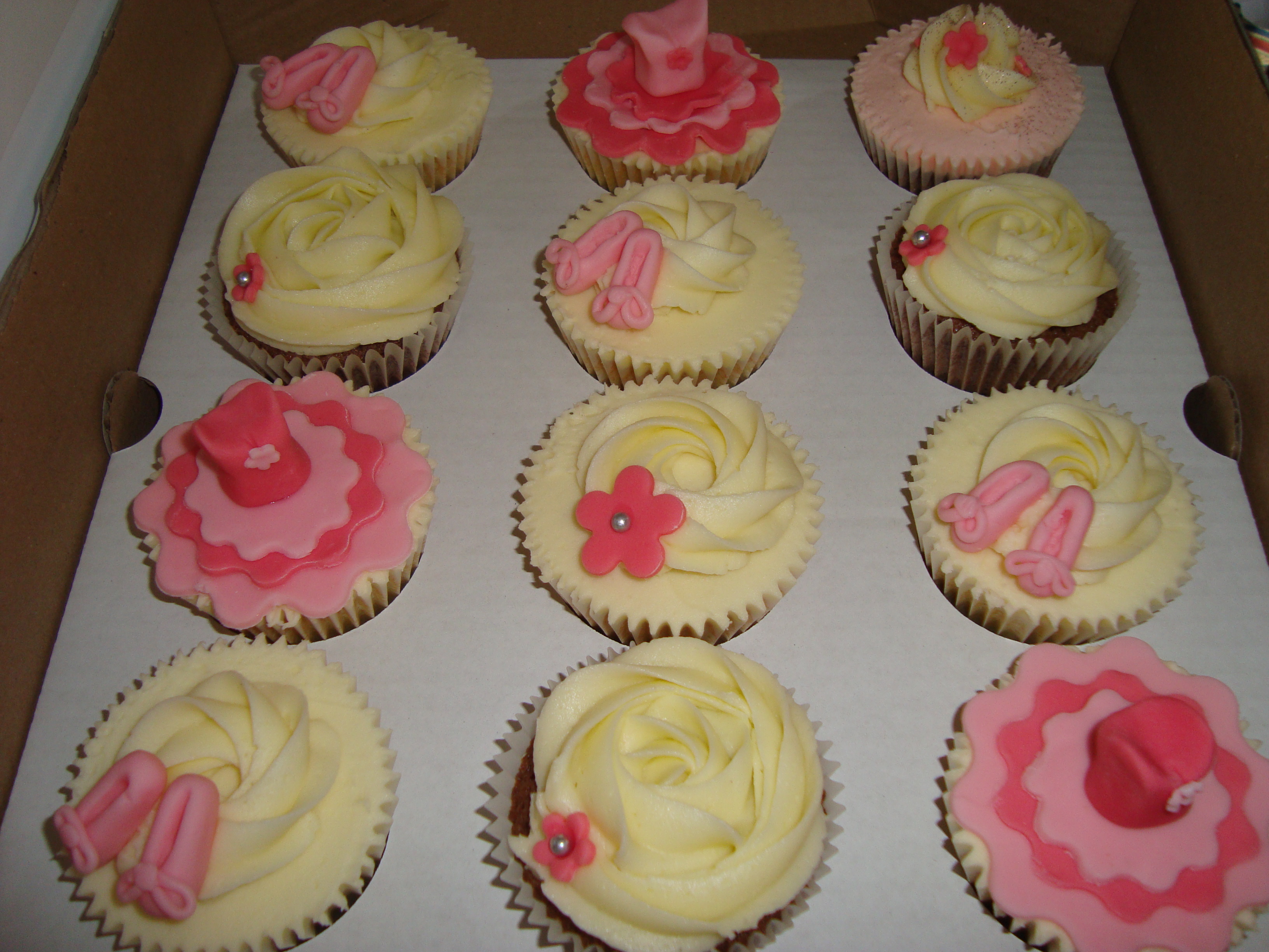 Ballerina Cupcakes and Cake