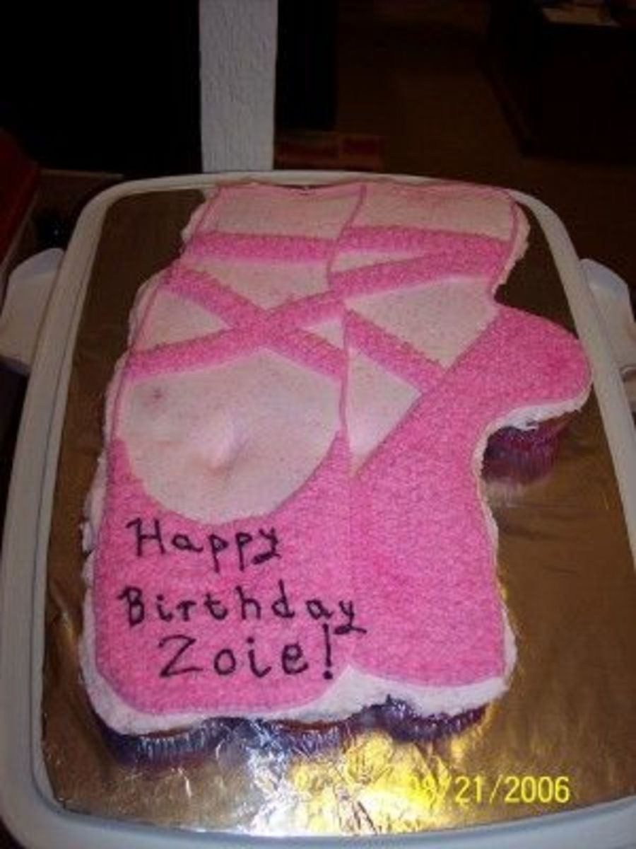 Ballet Shoe Birthday Cake