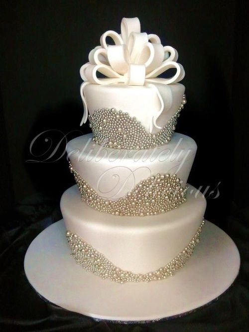 Beautiful Pearl Wedding Cake Beautiful Pearl Wedding Cake