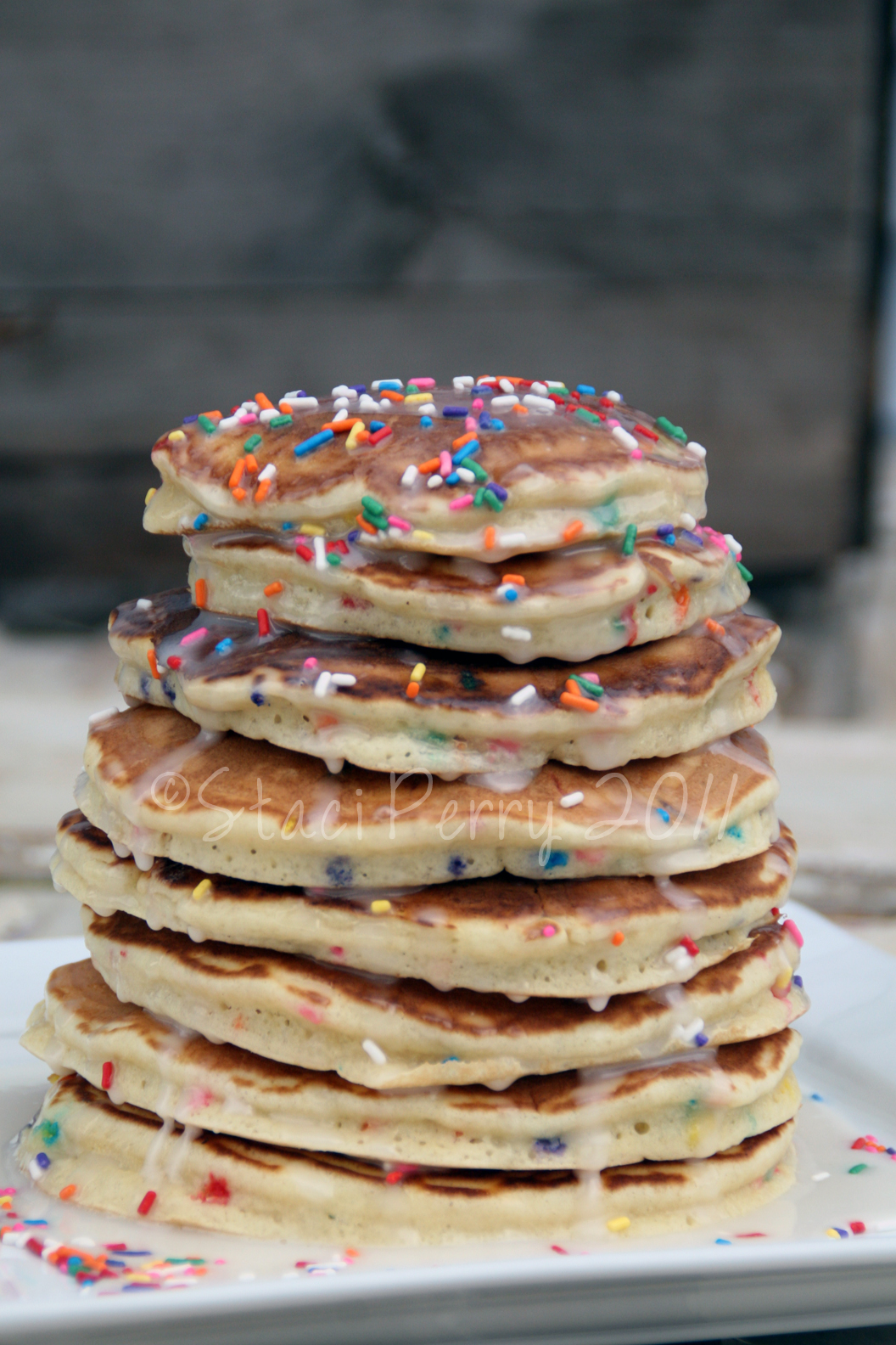 Birthday Cake Batter Pancakes