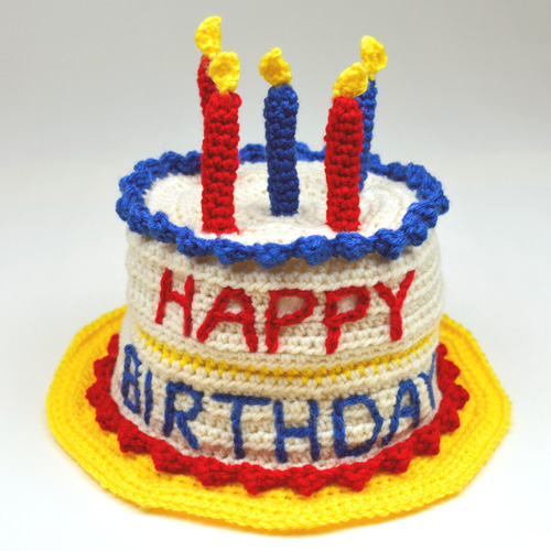 Birthday Cake Crochet Hat Birthday Cake Crochet Hat