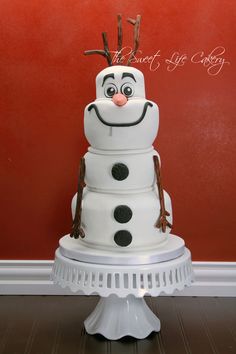 Birthday Cake with Frozen Olaf Birthday Cake with Frozen Olaf