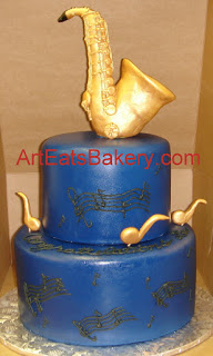 Black and Gold Birthday Cakes for Men