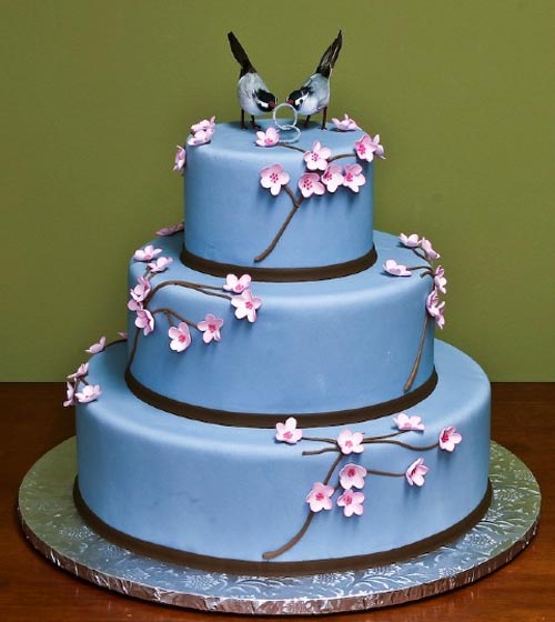 Blue Wedding Cake