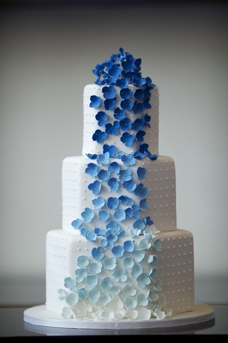 Blue Wedding Cake