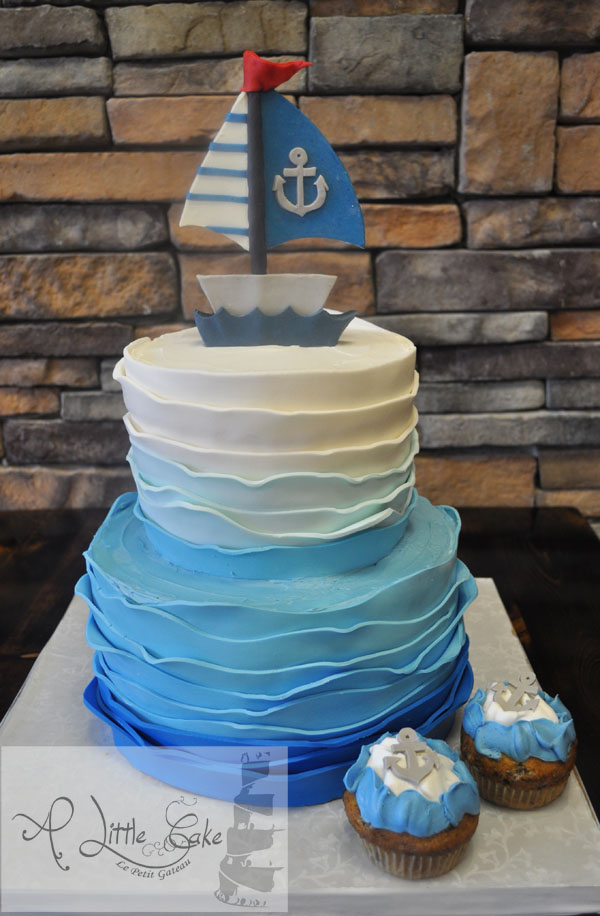 Boat Themed Birthday Cake
