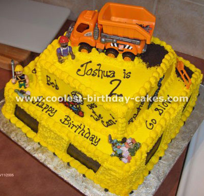 Boy Construction Birthday Cake