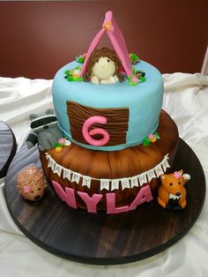Camping Theme Birthday Cakes Girls Camping Theme Birthday Cakes Girls