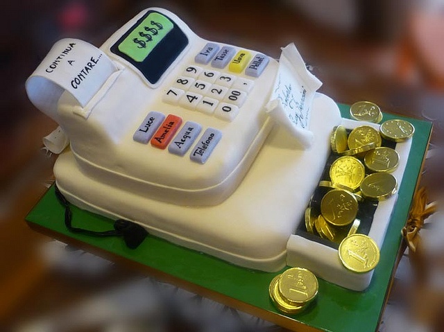 Cash Register Birthday Cake
