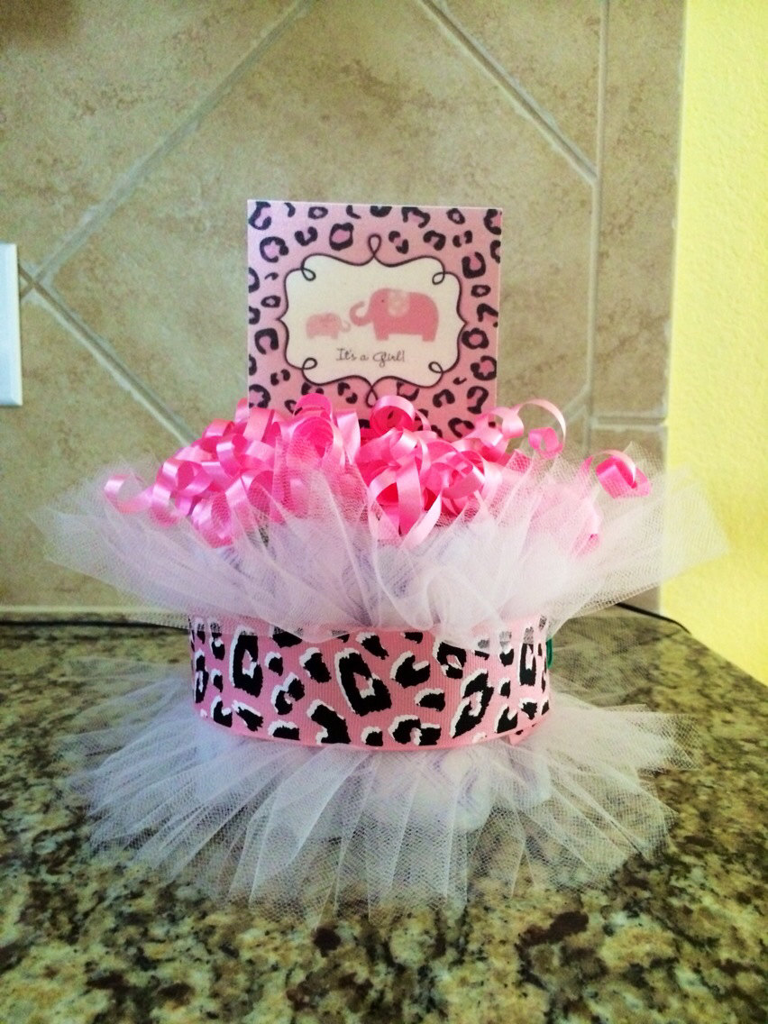 Cheetah Print Baby Shower Girl