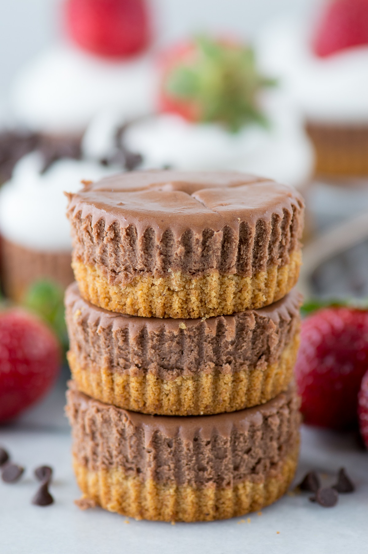 Chocolate Cheesecake with Graham Crust Chocolate Cheesecake with Graham Crust