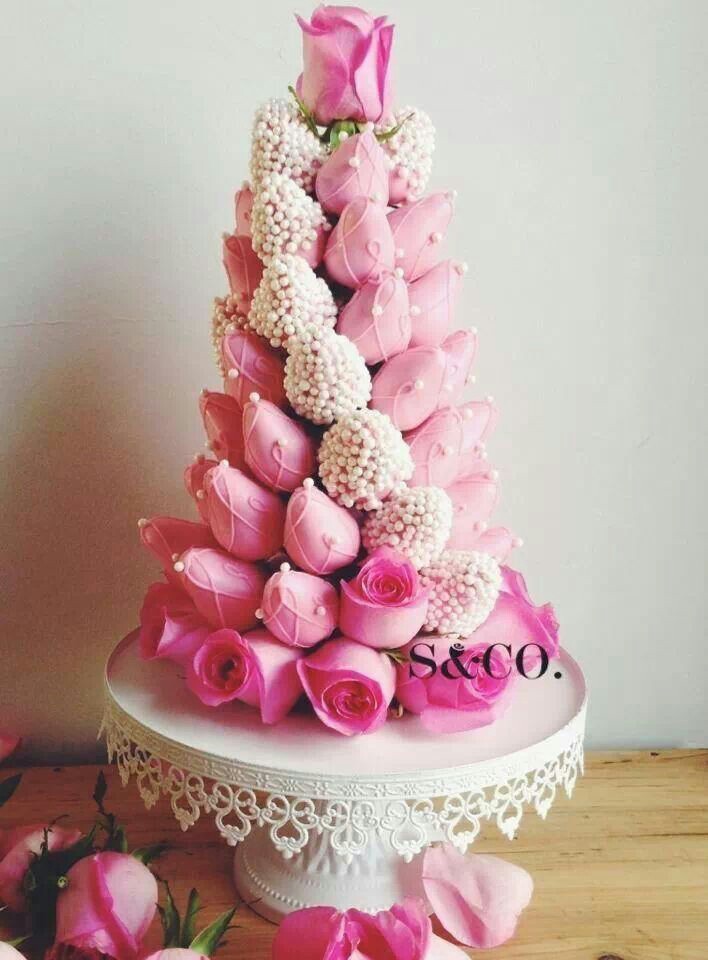 Chocolate Covered Strawberries Tower