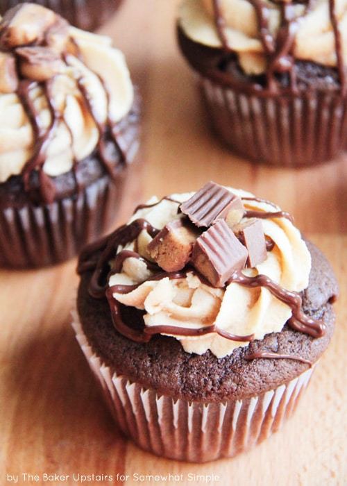 Chocolate Peanut Butter Cupcakes