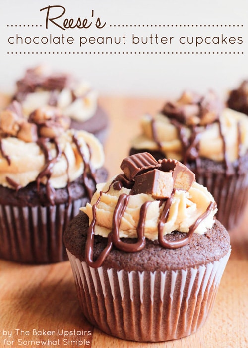 Chocolate Peanut Butter Cupcakes